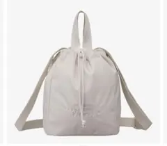 THE NORTH FACE 巾着　ベージュ　バック