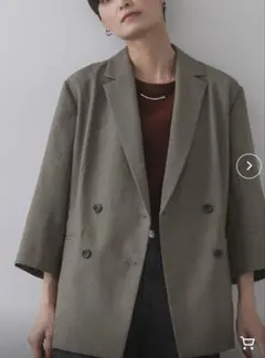 オペークドットクリップ　ジャケット　定価9350円　ベージュ　未使用タグ付き