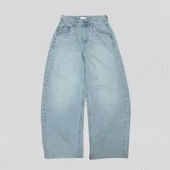 UNIQLO ユニクロ♡バギーカーブジーンズ　ワイドデニムパンツ　23