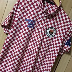 Rough and Swell チェック柄 ポロシャツ レッド XL - メルカリ