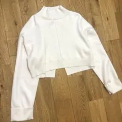 eimy istoire バックスリットショート ニット プルオーバー 白