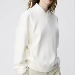 UNIQLO スムーズコットンクルーセーターS