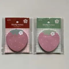 【新品未開封】amifa いちご 付箋 70枚入り 2点セットのサムネイル