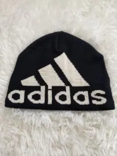 adidas ニット帽 ビーニー ネイビーのサムネイル
