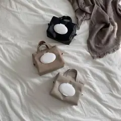 たっぷり！乾きにくい！おしりふき&おむつポーチ//bagレザー