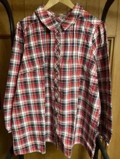 12.新品タグ付き BLUESTRIVE チェック柄 長袖シャツ 大きいサイズ