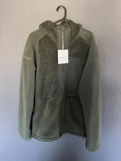 ユニクロ　フリースフルジップパーカ(長袖) ダークグリーンXL