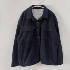 CI SONO 【L】ブラック コーデュロイ フリース裏地 ジャケット アウター