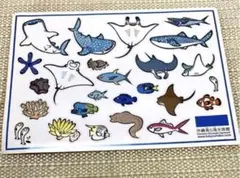 海洋博　沖縄美ら海水族館　オープン記念　いきものシール　ニモ　エイ　くじら