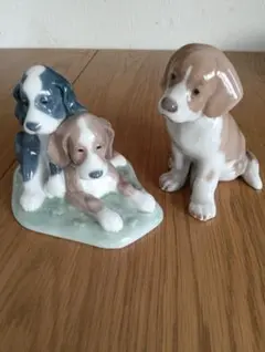 リアドロNAO　ローヤルコペンハーゲン　ワンちゃん　2体