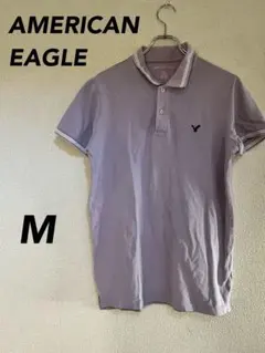 アメリカンイーグル　AMERICAN EAGLE ポロシャツ M 半袖　刺繍ロゴ