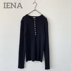 イエナ　3x3　リブヘンリーネックプルオーバー　ネイビー