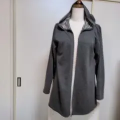 グレー ロング丈 フルジップジャケットＭ