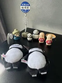 ジブリ指人形とバス停セット　廃盤品