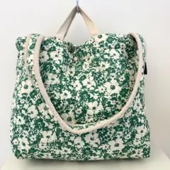 未使用級希少リバティLAVENHAM LIBERTY花柄トートバッグA4馬タグ