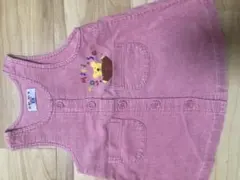 普*9様 ミキハウスレトロコーデュロイレトロワンピース90