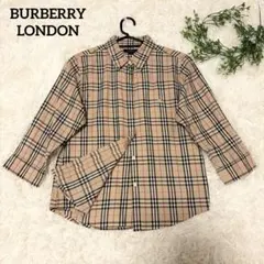 【極美品✨】バーバリー ロンドン ノバチェック シャツ M 七分袖