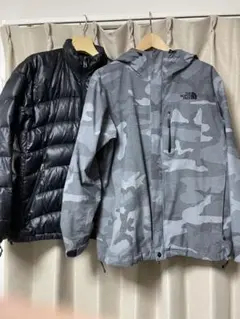 THE NORTH FACE 3 way グレー迷彩 マウンテンパーカー
