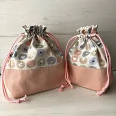 さ*ん様 《85》 お弁当袋　コップ袋セット　ねこ　ハンドメイド