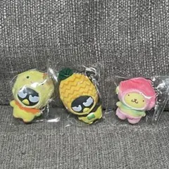 サンリオちびっとも くだもの　みずのいきもの　キーホルダー バッドばつ丸　プリン