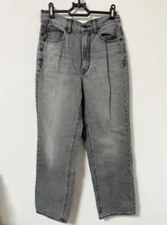 GU ローライズバギージーンズ グレー Sサイズ