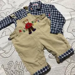 レトロ　ミキハウス☆オーバーオールセット☆80