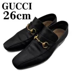 【美品】GUCCI ホースビットローファー ブラック 黒 41サイズ