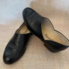 【極美品】HARUTA スポックシューズ ドクターシューズ24.5cm 黒本革