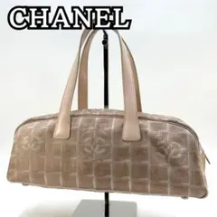 CHANEL シャネル ニュートラベルライン ラメ ミニボストン ハンドバッグ