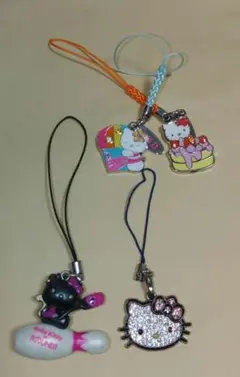 ハローキティ ストラップ4つ　ハワイ