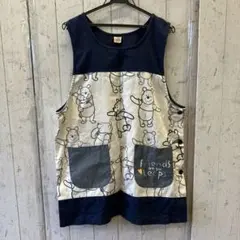 ディズニー くまのプーさん エプロン 保育士 介護士 先生 キャラクターエプロン