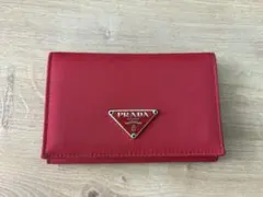 PRADA 赤 ナイロン 名刺入れ・カードケースのサムネイル
