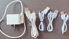 新品未使用　USB充電器とケーブル5本セット