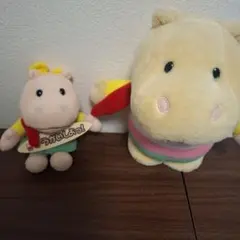 サンリオ ぬいぐるみ ぶた かば 日本製 旧ロゴ 昭和レトロ 平成レトロ