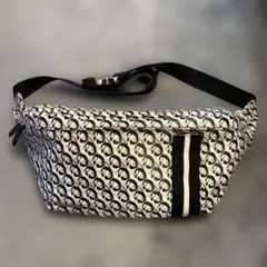 Orobianco オロビアンコ オログラム ストライプ 総柄 ボディバッグ