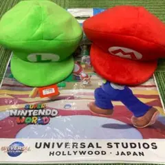 ユニバーサルスタジオスーパーニンテンドーワールド マリオ ルイージ帽子セット