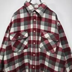 90s 00s　OLD UNIQLO　チェックネルシャツ　長袖　L　y2k　古着