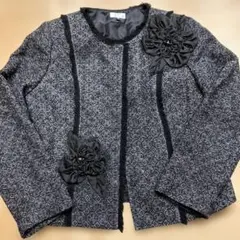 Otto ノーカラージャケット 15サイズ ブラック