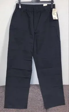 オレンジ様専用！新品、無印　黒、洗いざらし、コットン、イージー、テーパードパンツ