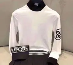 新品未使用☆新作☆G/FOREジーフォアレディース長袖シャツsizeLホワイト ゴルフ G/FORE レディース 長袖 トップス セーター（ブラック