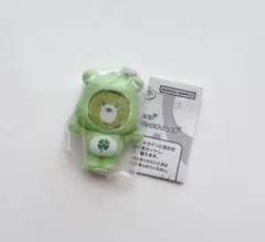 ケアベア フォトフレームマスコット 緑 ガチャガチャ グッドラッグベア