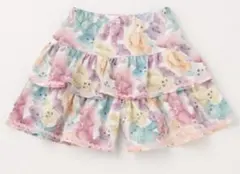 mezzo piano メゾピアノ テディベア柄 キュロットスカート 120