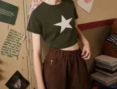 Y2K 星 ニットT 平成 ギャル 韓国風 グランジ SHEIN