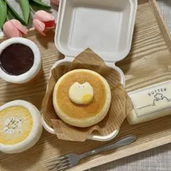 い*)様 手作りスクイーズ　モーニングセット4点 手作りスクイーズ モーニングセット4点 - メルカリ