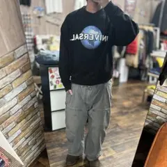 ダ*ト様 UNIVERSAL ブラック トレーナー 古着 アメカジ S プリント