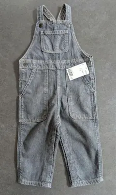 【新品】H＆M グレー オーバーオール 85cm 12-18M