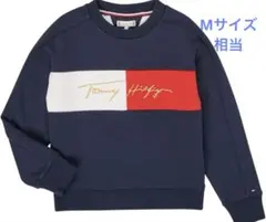 Tommy Hilfigerフラッグスウェットトレーナーロゴゴールド刺繍164
