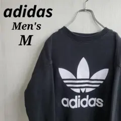 《希少》アディダスオリジナルス☆トレーナー　M　ビッグロゴ　ブラック　黒