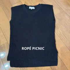 ROPÉ PICNIC ノースリーブニット　 ブラック