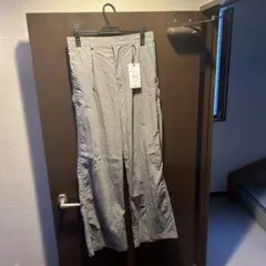 ZARA プリーツ入りフルイドパンツ　グレー　Mのサムネイル